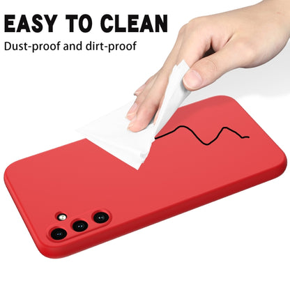 For Samsung Galaxy A55 5G Pure Color Liquid Silicone Shockproof Full Coverage Phone Case(Red) - Galaxy Phone Cases by buy2fix | Online Shopping UK | buy2fix