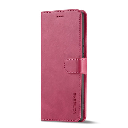 For Honor 90 Pro LC.IMEEKE Calf Texture Leather Phone Case(Red) - Honor Cases by LC.IMEEKE | Online Shopping UK | buy2fix