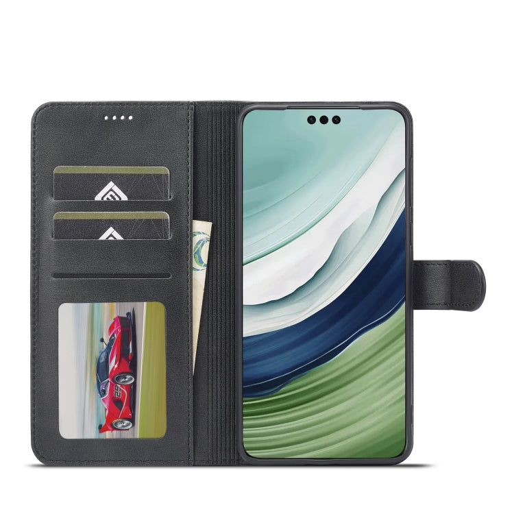 For Honor X50 LC.IMEEKE Calf Texture Leather Phone Case(Black) - Honor Cases by LC.IMEEKE | Online Shopping UK | buy2fix