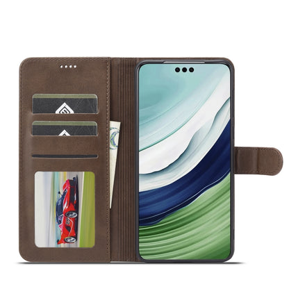 For Honor X50 LC.IMEEKE Calf Texture Leather Phone Case(Coffee) - Honor Cases by LC.IMEEKE | Online Shopping UK | buy2fix