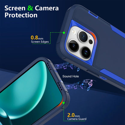 For iPhone 16 Pro 2 in 1 Magnetic PC + TPU Phone Case(Royal Blue+Dark Blue) - iPhone 16 Pro Cases by buy2fix | Online Shopping UK | buy2fix