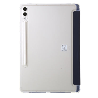 For Samsung Galaxy Tab S9 FE+ Clear Acrylic Deformation Leather Tablet Case(Dark Blue) - Galaxy Tab S9 FE+ by buy2fix | Online Shopping UK | buy2fix