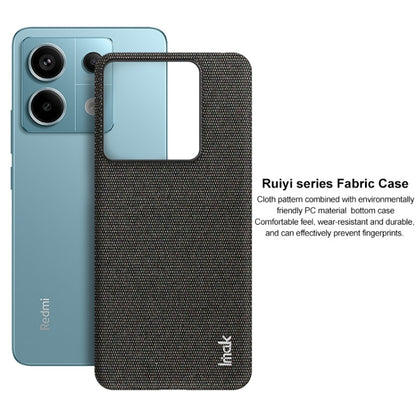 For Xiaomi Redmi Note 13 Pro 5G imak Ruiyi Series Cloth Texture PU + PC Phone Case(Light Grey) - Xiaomi Cases by imak | Online Shopping UK | buy2fix