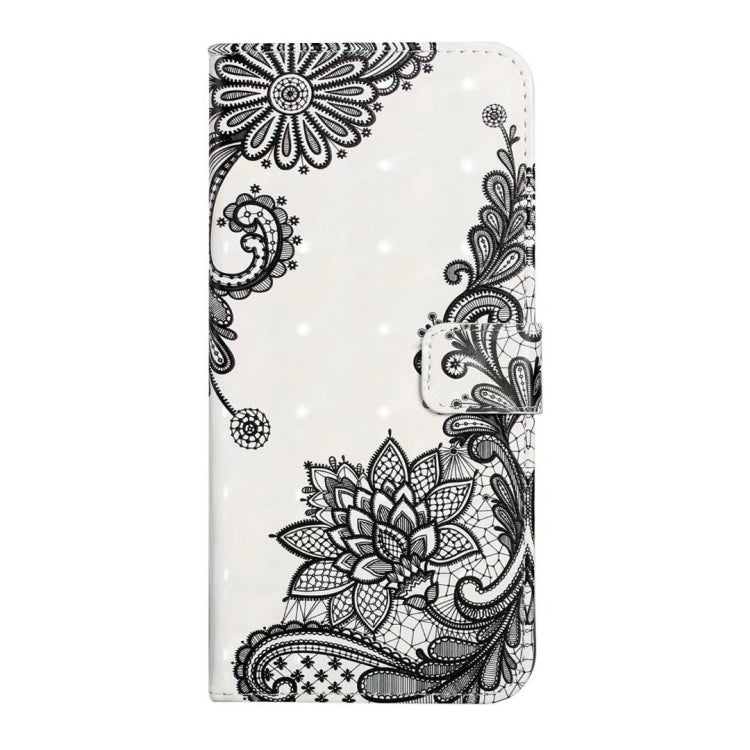 For iPhone 16 Plus Oil Embossed 3D Drawing Leather Phone Case(Lace Flower) - iPhone 16 Plus Cases by buy2fix | Online Shopping UK | buy2fix