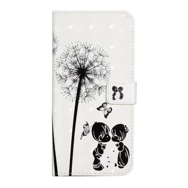 For iPhone 16 Plus Oil Embossed 3D Drawing Leather Phone Case(Couple Dandelion) - iPhone 16 Plus Cases by buy2fix | Online Shopping UK | buy2fix