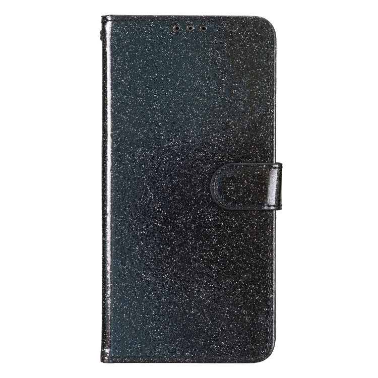 For Motorola Moto G Stylus 5G 2024 Glitter Powder Flip Leather Phone Case(Black) - Motorola Cases by buy2fix | Online Shopping UK | buy2fix