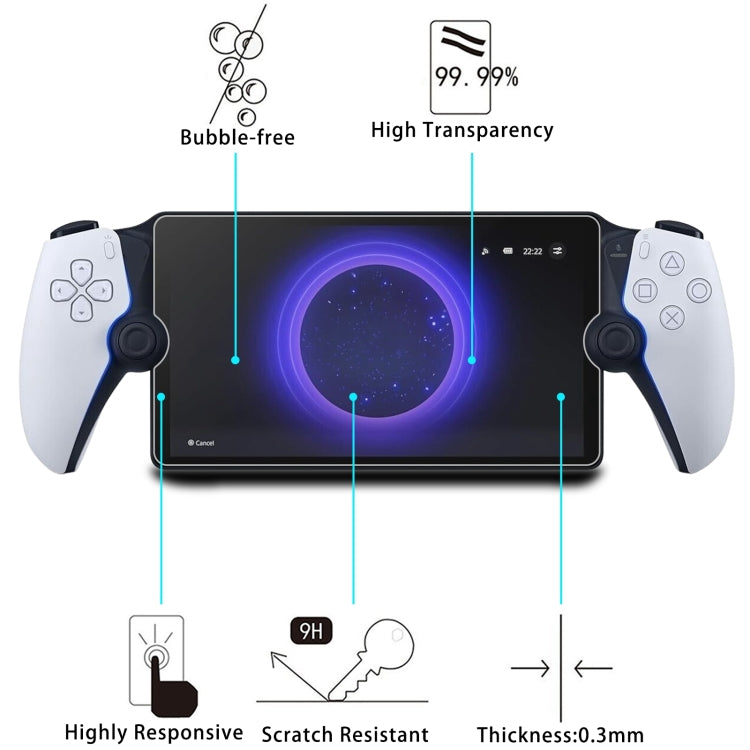 For Sony PS5 PlayStation Portal Remote 9H 0.3mm Explosion-proof Tempered Glass Film - Others by buy2fix | Online Shopping UK | buy2fix