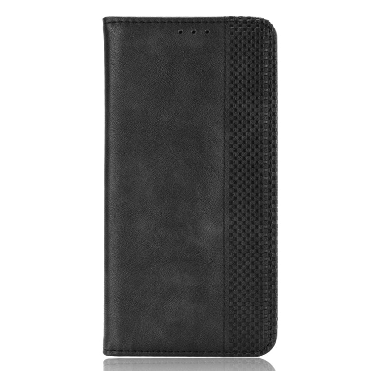 For Fairphone 5 Magnetic Buckle Retro Texture Leather Phone Case(Black) - More Brand by buy2fix | Online Shopping UK | buy2fix