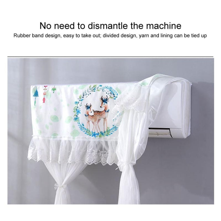 Do Not Take Dust-proof And Anti Direct Blowing Simple Wind Hanging Machine Air Conditioner Moon Cover, Size:Width 80 × Thickness 20 × Height 90cm(Cartoon Deer) - Dust Covers by buy2fix | Online Shopping UK | buy2fix