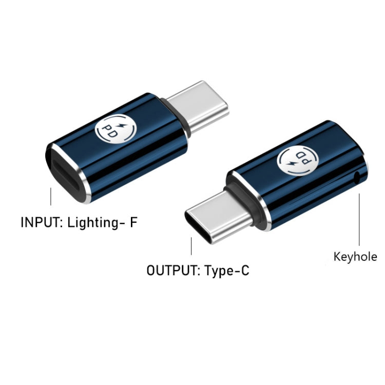 PD27W USB-C / Type-C to 8 Pin Adapter(Blue) - Converter & Adapter by buy2fix | Online Shopping UK | buy2fix