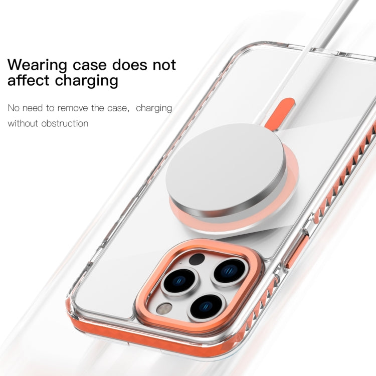 For iPhone 15 Pro Mutural Cushion Series MagSafe Magnetic Phone Case(Black) - iPhone 15 Pro Cases by Mutural | Online Shopping UK | buy2fix