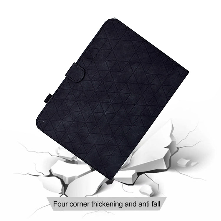 For iPad Pro 11 2024 Rhombus TPU Smart Leather Tablet Case(Black) - iPad Pro 11 2024 Cases by buy2fix | Online Shopping UK | buy2fix