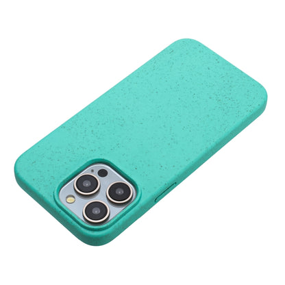 For iPhone 13 Pro Max Wheat MagSafe Magnetic Straw Material + TPU Phone Case(Green) - iPhone 13 Pro Max Cases by buy2fix | Online Shopping UK | buy2fix