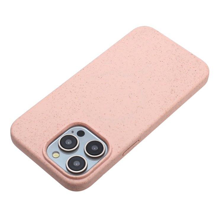 For iPhone 11 Pro Max Wheat MagSafe Magnetic Straw Material + TPU Phone Case(Pink) - iPhone 11 Pro Max Cases by buy2fix | Online Shopping UK | buy2fix