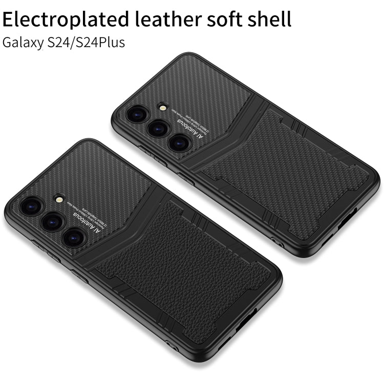 For Samsung Galaxy S24+ 5G GKK TPU + PU Full Coverage Phone Case(Alligator Texture) - Galaxy S24+ 5G Cases by GKK | Online Shopping UK | buy2fix