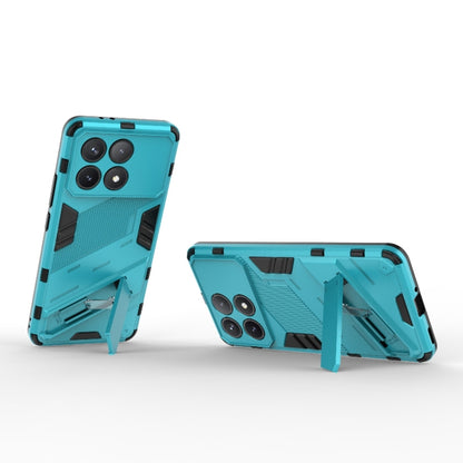 For Xiaomi Redmi K70 5G Punk Armor 2 in 1 PC + TPU Phone Case with Holder(Blue) - K70 Cases by buy2fix | Online Shopping UK | buy2fix