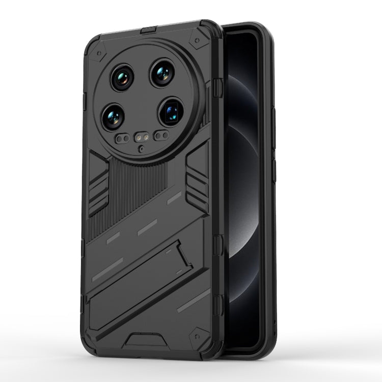 For Xiaomi 14 Ultra 5G Punk Armor 2 in 1 PC + TPU Phone Case with Holder(Black) - 14 Ultra Cases by buy2fix | Online Shopping UK | buy2fix