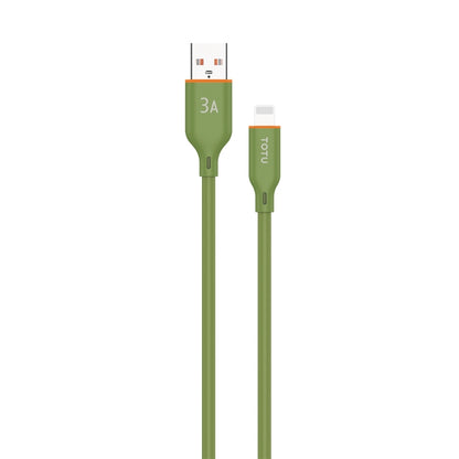 TOTU CB-6-L 15W USB to 8 Pin Silicone Data Cable, Length: 1m(Green) - Normal Style Cable by TOTUDESIGN | Online Shopping UK | buy2fix