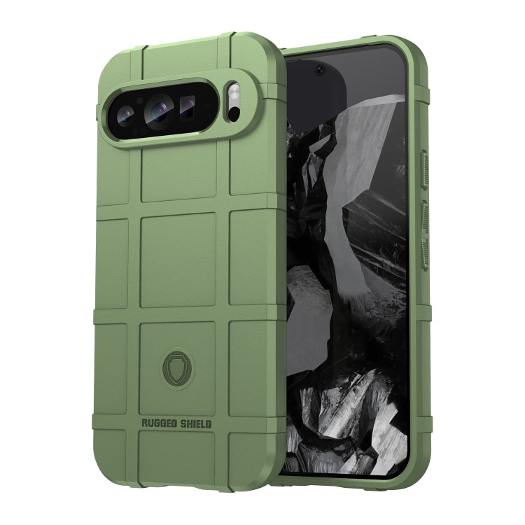 For Google Pixel 9 Pro Full Coverage Shockproof TPU Phone Case(Green) - Google Cases by buy2fix | Online Shopping UK | buy2fix