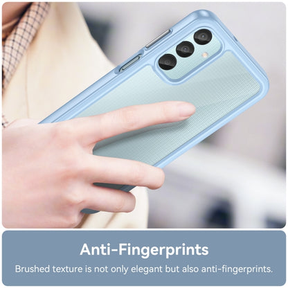 For Samsung Galaxy M15 Colorful Series Acrylic Hybrid TPU Phone Case(Blue) - Galaxy Phone Cases by buy2fix | Online Shopping UK | buy2fix