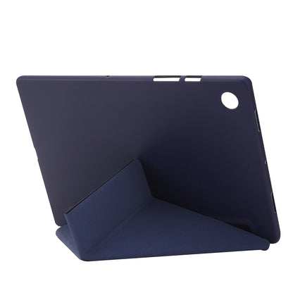 For Samsung Galaxy Tab A9 TPU Deformation Multi-Fold Leather Tablet Case(Navy Blue) - Galaxy Tab A9 by buy2fix | Online Shopping UK | buy2fix