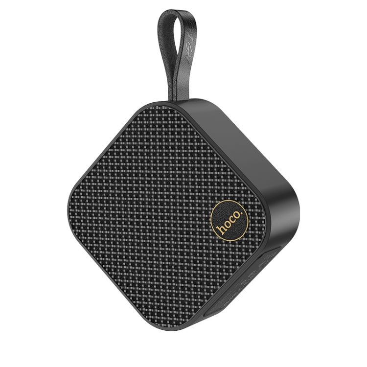 hoco HC22 Auspicious Outdoor Bluetooth 5.2 Speaker Support TF Card / FM / TWS(Black) - Mini Speaker by hoco | Online Shopping UK | buy2fix