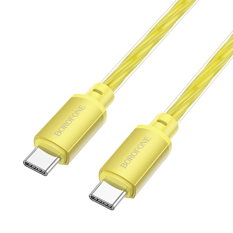 hoco BX95 Vivid 60W USB-C / Type-C to Type-C Silicone Charging Data Cable(Gold) - USB-C & Type-C Cable by hoco | Online Shopping UK | buy2fix
