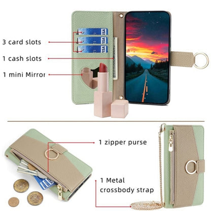 For Blackview A85 Crossbody Litchi Texture Leather Phone Case(Green) - More Brand by buy2fix | Online Shopping UK | buy2fix