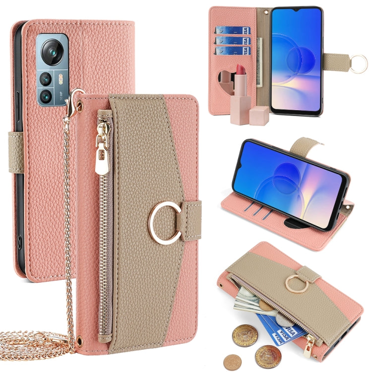 For Blackview A85 Crossbody Litchi Texture Leather Phone Case(Pink) - More Brand by buy2fix | Online Shopping UK | buy2fix