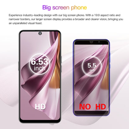 Reno10Pro+ / U22, 3GB+32GB, 6.53 inch Screen, Face Identification, Android 8.1 MTK6737 Quad Core, Network: 4G, OTG, Dual SIM(Purple) -  by buy2fix | Online Shopping UK | buy2fix