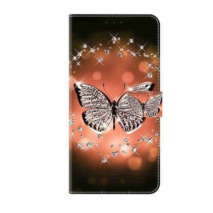 For Samsung Galaxy S24 5G Crystal 3D Shockproof Protective Leather Phone Case(Crystal Butterfly) - Galaxy S24 5G Cases by buy2fix | Online Shopping UK | buy2fix