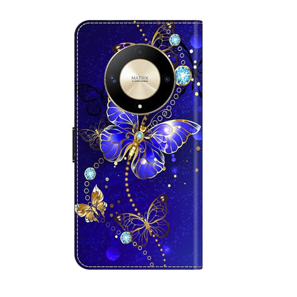 For Honor Magic6 Lite Crystal 3D Shockproof Protective Leather Phone Case(Diamond Butterfly) - Honor Cases by buy2fix | Online Shopping UK | buy2fix