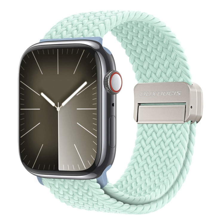 For Apple Watch Ultra 49mm DUX DUCIS Mixture Pro Series Magnetic Buckle Nylon Braid Watch Band(Light Mint) - Watch Bands by DUX DUCIS | Online Shopping UK | buy2fix