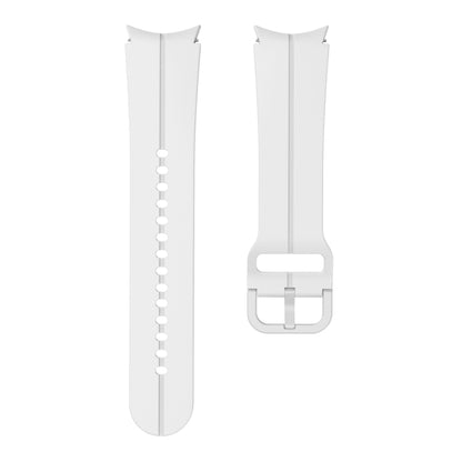 For Samsung Galaxy Watch 6 / 6 Classic Colorful Buckle Silicone Watch Band(White) - Watch Bands by buy2fix | Online Shopping UK | buy2fix