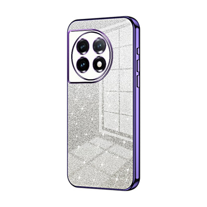 For OnePlus 11 Gradient Glitter Powder Electroplated Phone Case(Purple) - OnePlus Cases by buy2fix | Online Shopping UK | buy2fix