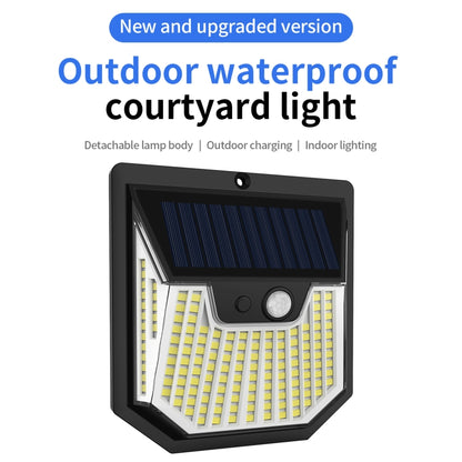 1pc XY0159 159 LEDs Outdoor Solar Human Body Sensor Courtyard Wall Light - Solar Lights by buy2fix | Online Shopping UK | buy2fix