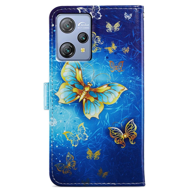 For Blackview A53 Pro Painted Pattern Horizontal Flip Leather Phone Case(Butterfly) - More Brand by buy2fix | Online Shopping UK | buy2fix