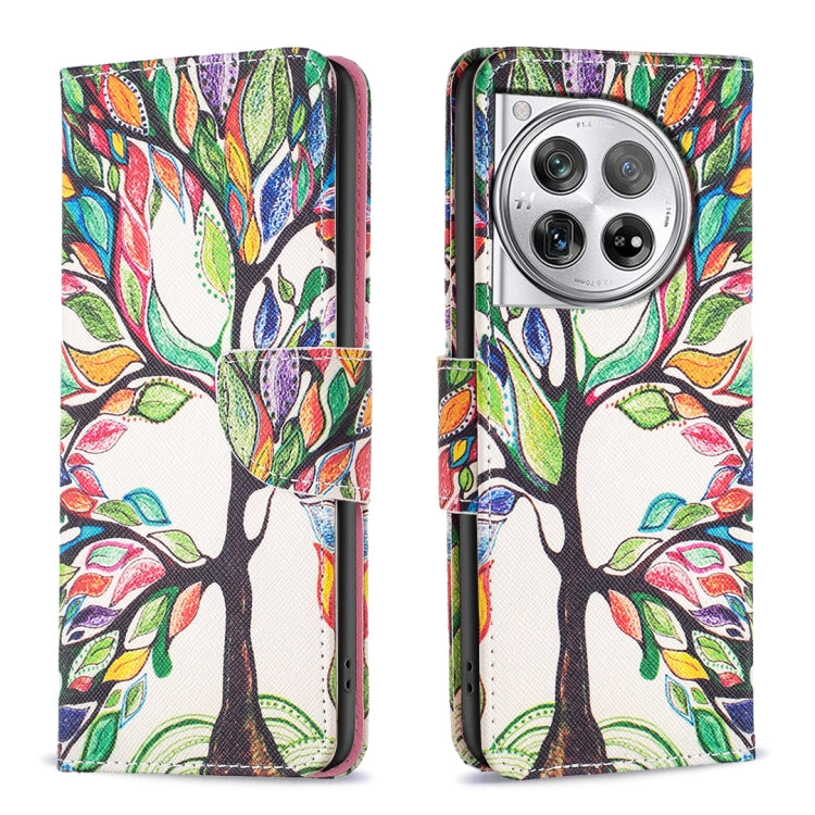 For OnePlus 12 5G Drawing Pattern Leather Phone Case(Tree Life) - OnePlus Cases by buy2fix | Online Shopping UK | buy2fix