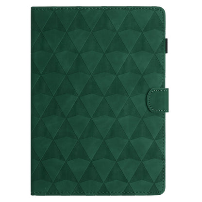 For iPad Pro 11 2024 Diamond Texture Embossed Leather Smart Tablet Case(Green) - iPad Pro 11 2024 Cases by buy2fix | Online Shopping UK | buy2fix