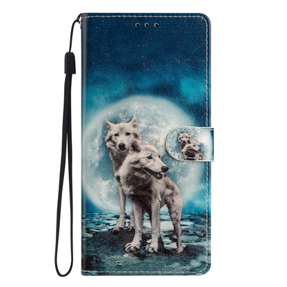 For Blackview A53 Pro Colored Drawing Leather Phone Case(Twin Wolves) - More Brand by buy2fix | Online Shopping UK | buy2fix