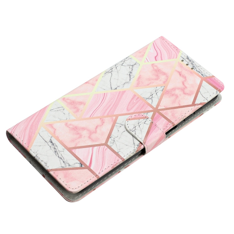 For Blackview A55 Pro Colored Drawing Leather Phone Case(Pink Marble) - More Brand by buy2fix | Online Shopping UK | buy2fix