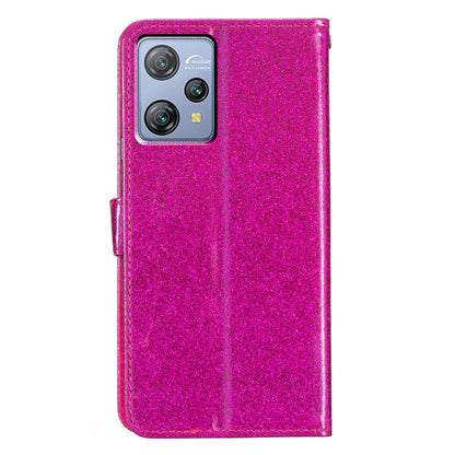 For Blackview A53 Pro Glitter Powder Flip Leather Phone Case(Rose Red) - More Brand by buy2fix | Online Shopping UK | buy2fix