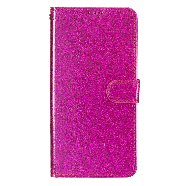 For Blackview A55 Pro Glitter Powder Flip Leather Phone Case(Rose Red) - More Brand by buy2fix | Online Shopping UK | buy2fix