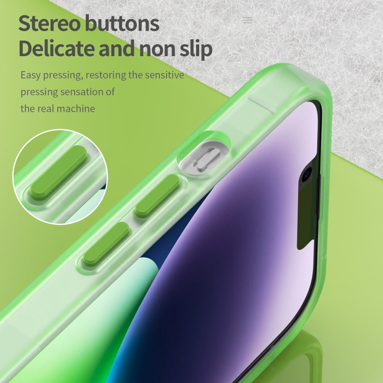 For iPhone 15 MagSafe Frosted Translucent TPU + PC Full Coverage Phone Case(Green) - iPhone 15 Cases by buy2fix | Online Shopping UK | buy2fix