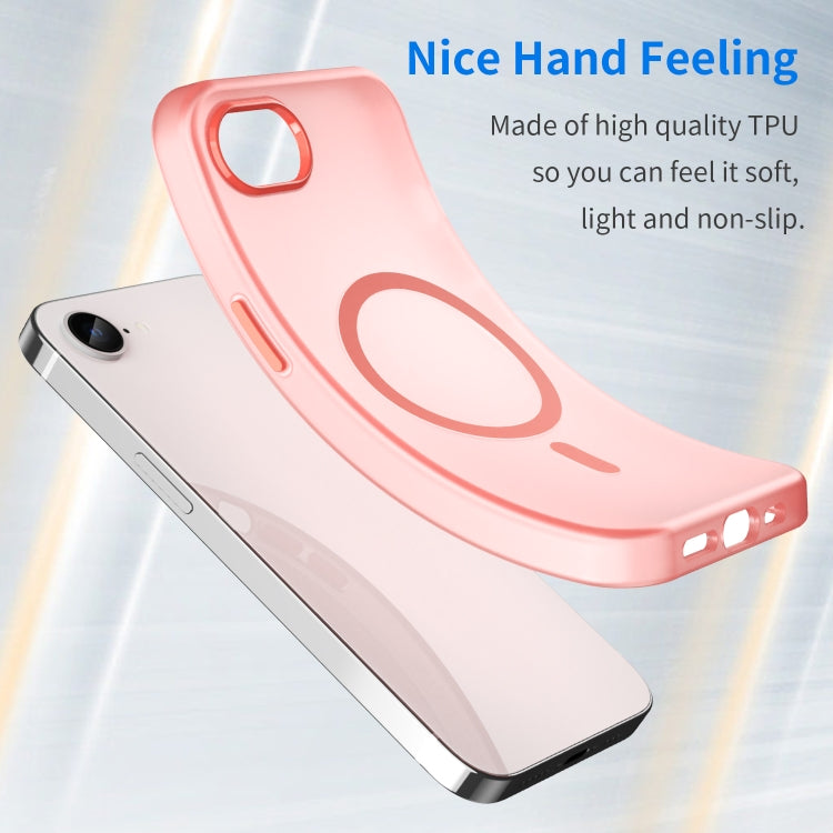 For iPhone SE 2024 MagSafe Frosted Translucent TPU + PC Full Coverage Phone Case(Red) - More iPhone Cases by buy2fix | Online Shopping UK | buy2fix