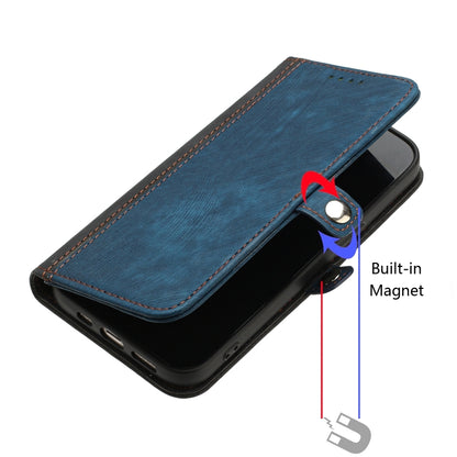 For Google Pixel 9 Side Buckle Double Fold Hand Strap Leather Phone Case(Royal Blue) - Google Cases by buy2fix | Online Shopping UK | buy2fix