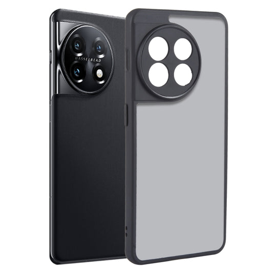 For OnePlus 11 Fine Pore Matte Black TPU + PC Phone Case - OnePlus Cases by buy2fix | Online Shopping UK | buy2fix