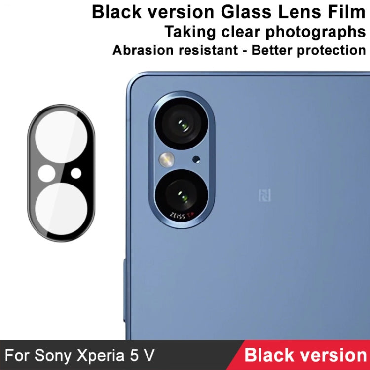 For Sony Xperia 5 V IMAK Rear Camera Lens Glass Film Black Version - Other by imak | Online Shopping UK | buy2fix