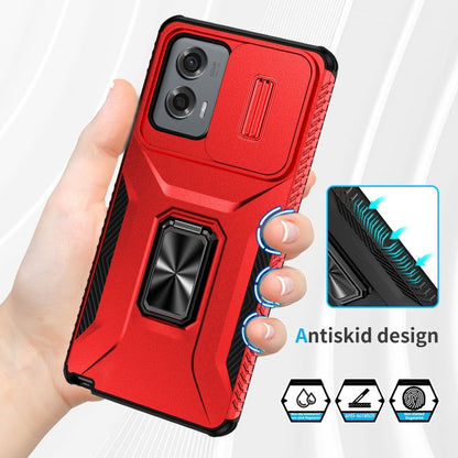 For Motorola Moto G Stylus 2024 Sliding Camshield Holder Phone Case(Red) - Motorola Cases by buy2fix | Online Shopping UK | buy2fix