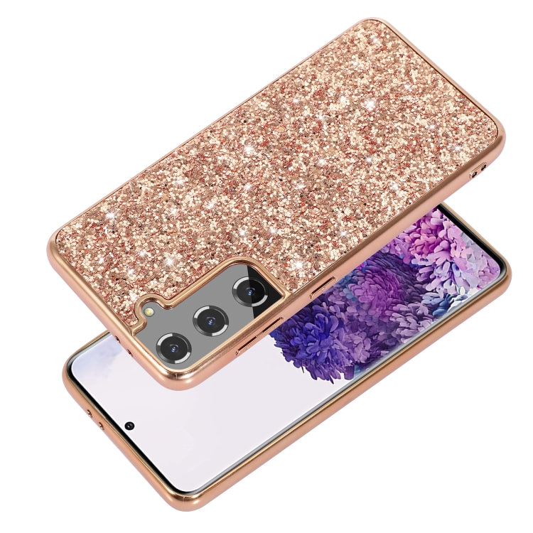 For Samsung Galaxy S24+ 5G Glitter Powder TPU Phone Case(Rose Gold) - Galaxy S24+ 5G Cases by buy2fix | Online Shopping UK | buy2fix